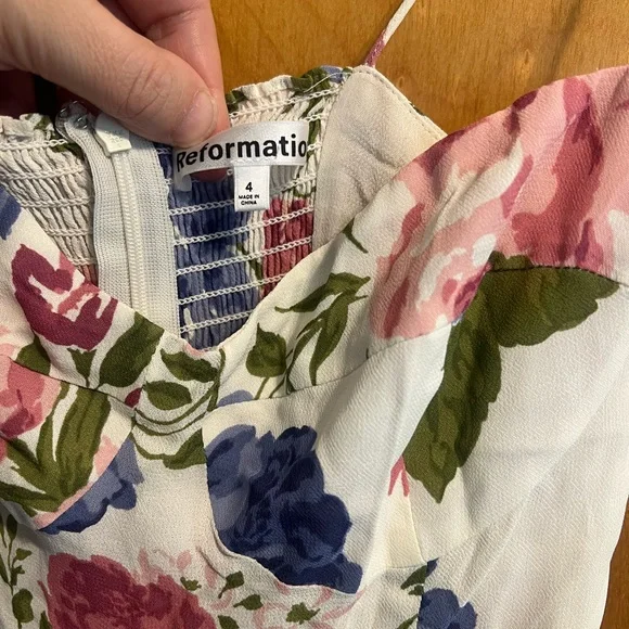 Reformation Riya Cutout Floral Print Midi Dress - Picture 6 of 7